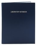 BookFactory A4 Lab Notebook, Blue Cover - 168 Pages (5mm Ruled Format), A4-8.27 x 11.69 (21 cm x 29.7cm), Smyth Sewn Hardbound Laboratory Notebook (LIRPE-168-4LR-A-LBT1)