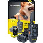 Dogtra 200NCPT Electronic Dog Training Collar with Remote for Small Dogs to Large Dogs - 2640 ft Range, Vibration, Tone, 100 Stimulation Levels, Safety Lock, Waterproof, Rechargeable, PetsTEK Edition