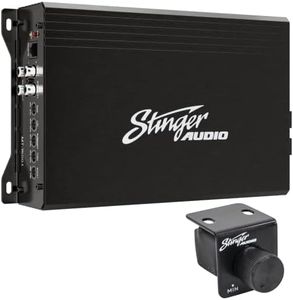 STINGER Audio MT15001 Monoblock 1500 Watt RMS Car Audio Subwoofer Amplifier with Remote Subwoofer Level Control Bass Knob, Class D Mosfet Power Supply