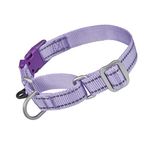 Petiry Martingale Collars with Quick Snap Buckle,Reflective Anti-escape Dog Training Collars for Small Dogs Neck 26-31cm(Lilac,S)