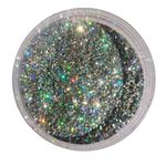 Alvika - 100 Grams Holographic Ultra Fine Silver Iridescent Laser Glitter Powder for Resin Art, Art & Crafts, Nail Art, Painting, Slime etc.