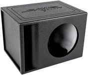 Skar Audio AR1X10V Single 10" Universal Fit Armor Coated Ported Subwoofer Box with Kerf Port