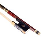 Advance 4/4 Full Size Violin Bow Pernambuco Violin Bow Real Horse Hair Octagonal Stick (Brazilwood bow 4/4)