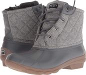 Sperry Womens Syren Gulf Duck Casual Boots Ankle Low Heel 1-2" - Grey, Grey, 12