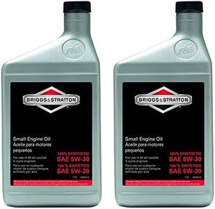 Briggs and Stratton 100074 Pack of (2) 1-Quart 5W-30 Synthetic Oil