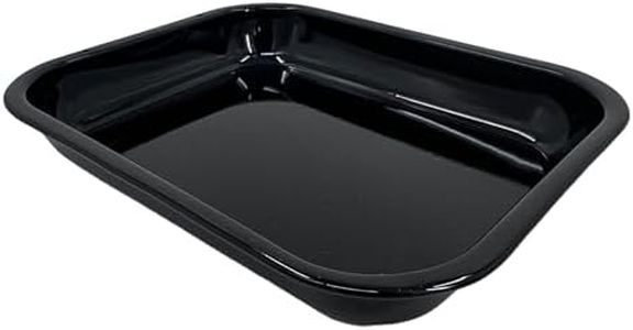 Samuel Groves UK Made Vitreous Enamel Roasting Tin Baking Tray Pans Set 37cm/33cm/28cm (28cm)