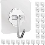 Rare EXPORTS Hooks for Wall Without Drilling Waterproof Hooks for Bathroom Shower Kitchen Keys Door Outdoor Home Improvement Utility Hook (Pack of 10, Photo Frame Hook)