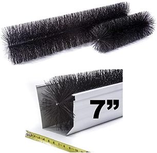 GutterBrush Commercial Gutter Guard 6.5 Inch Diameter - 18 Ft - DIY Leaf Filter for 7" Gutters, No Tools Needed - Prevents Clogs, Fits Large Metal Building Gutters, Schools, Churches