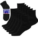 Debra Weitzner Non-Binding Loose Fit Sock - Non-Slip Diabetic Socks for Men and Women - Crew, Ankle 6Pk