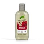 Dr Organic Rose Otto Shampoo, Restoring, Mens, Womens, Natural, Vegan, Cruelty-Free, Paraben & SLS-Free, Recyclable & Recycled Ocean Bound Plastic, Certified Organic, 265ml, Packaging may vary