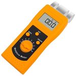 LABART Textile Moisture Meter, Digital Moisture Analyzer, Pinless Fabric Moisture Tester for Cotton, Yarn, Wool, Leather, and Fabrics, Backlit LCD Display, Range 0.0%–99% (DM200T)