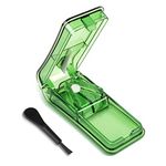 Opret Pill Cutter, Pill Splitter with Blade for Small Pills Large Pills Cut in Half Quarter for Tablet Vitamin Medicine