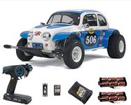 Tamiya RC 58452 Sand Scorcher Off Road Buggy 1:10 Premium Wheel Radio Bundle