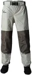 8 Fans Mens Womens Waist Waders,3-Ply Durable Breathable Waterproof Stockingfoot Insulated Wading Pants for Fishing Kayaking Size S Khaki