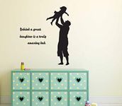 Wall Archs Dad Daughter's Love Quotes Wallsticker(Vinyl 85cm x 95 cm) …