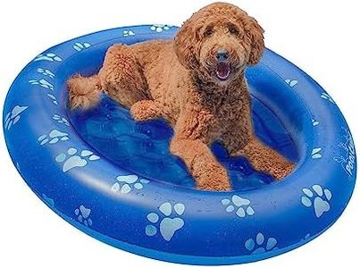 PoolCandy Inflatable Pet Float - Easy Set Up Doggy Pool Floats (Up-to 100LB PAW Large)