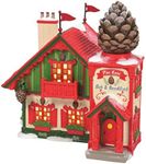 Department 56 North Pole Series Pine Cone Bed & Breakfast, Lighted Building, 6.97 Inch, Multicolor