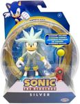 Jakks Pacific Sonic the Hedgehog 10cm Silver the Hedgehog Figure with Checkpoint Accessory