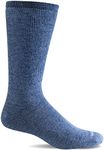 Sockwell Men's Extra Easy Relaxed Fit Sock, Denim, L/XL