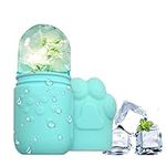 Ice Roller,Ice Face Roller,Face Rollers for Women,Roller Massager,Ice Balls for Face,Small Cube Ice Roller,Facial Beauty Tools,Physical Cooling,Reduce Edema,No Water Leakage&Portable(Green)