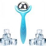 Cryo Ice Roller Ball, 2.3 Inches Cryosphere Cold Hot Therapy Massage Roller Ball Face Ice Globes for Facial, Pain Relief & Plantar Fasciitis Blue