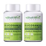 HEALTH VEDA ORGANICS PRIVATE LIMITED Plant Based Glucosamine Chondroitin & MSM I 120 Veg Tablets I Supports Healthy Joint,Bone & Cartilage I Relieves Pain & Stiffness I For both Men & Women(Pack of 2)