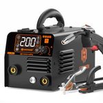 MIG Welder, HZXVOGEN 135A Gasless Welding Machine HVM200, 3 in 1 Flux Core Welders, Lift TIG, MMA Sticker, Gasless 240V Portable IGBT Inverter and Smart Digital LED Display, Light & Compact