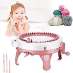 Luteti Knitting Machines, 48 Needle Knitting Machine Needles Knitting Loom Machines Needles Knitting Loom Machines,Knitting Machine Kit, DIY Knitting Machines Board for Kids and Adults Socks Hats