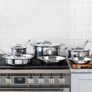 All-Clad D3 10-Piece Stainless Steel Cookware Set