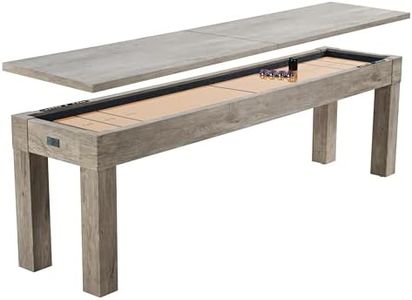 Barrington 9ft Monteray 2-in-1 Shuffleboard and Buffet Table, 8 Pucks