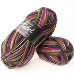 Fabel - Mulitple colours Garnstudio DROPS Knitting 4ply Sock Yarn (901 Candy)