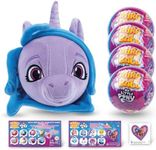 MiraBall My Little Pony Mystery Expandable Maxi Plush to UNbox, Collectible Squishy and Soft Plush with 4 Surprise, Limited Edition, Great Toy Gift for Kids Aged 3+ (4-Pack)