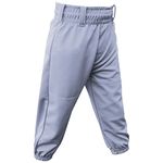3N2 Clutch Boys Youth Baseball Pants, Gray, XXS