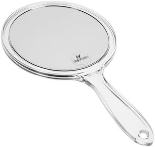 Fantasia Espejo de Mano con Mango, Doble Cara, Normal y 5 aumentos, diámetro de 15 cm, Longitud: 27 cm, acrílico