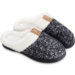 BERGMAN KELLY Women's Slippers, Memory Foam Indoor/Outdoor House Shoes w/Ultra Soft Wool-like Plush Fleece Lining, Multiple Colors & Sizes, Prairie Collection