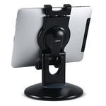 Aidata Tablet Stand - Compatible with iPad, iPad Mini, and Most 6-Inch-13-Inch Tablets, Adjustable Commercial POS Holder with 360-Degree Swivel, for Retail, Classroom, Business, and Home, Black