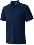 Willit Men's Golf Polo Shirt Short Sleeve Quick Dry Athletic Tennis Casual Shirts Golf Shirts for Men Navy Blue L