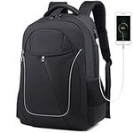 17 Inch Laptop Backpack Leather/Dob