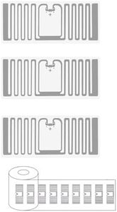 Pacaba UHF RFID Stickers, 860～960MHz Security Tags Long Range Sensing Distance ISO/IEC 18000-6C 96 Bits for Retail Anti-Theft Antenna Systems
