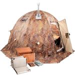 RBM Outdoors Hot Tent Wood Burning Stove - Yurt Tents with Stoves Pipe Vent Hole Jack for All 4 Season Arctic Expedition Camp Outfitter Hunting Ice Fishing Winter Camping Cold Weather