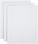 3 Pack 8.5x11 inch White Blank Hardcover Books for Kids to Write Stories, Unlined Scrapbook and Journal - 18 Sheets/36 Pages Each