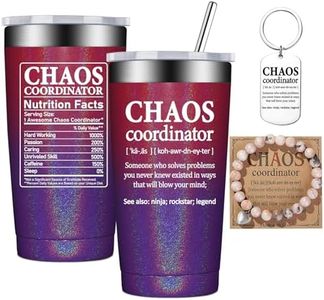 BIRGILT Chaos Coordinator Gifts for Women - Thank You Gifts for Women - Appreciation Gift for Teacher, Coworker, Employee, Nurse, Female Friend - 20oz Chaos Coordinator Tumbler Gift for Her