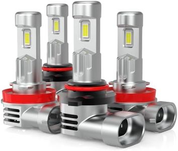 KIMLATAR 9005 H11 Bulb Combo Lights9005/HB3 H11/H9/H8 Fog Light,Plug and Play 100000+ Hours Pack of 4