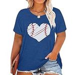 Plus Size Baseball Shirt Women Funn