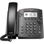 Polycom VVX300 Series Business Media Desktop Phone, PoE (2200-46135-025) Power Supply Not Included