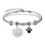 SAMORION Memorial Pet Dog Bracelets for Women Anniversary Dog Pet Jewellery for Girls Friends Loss Of Pet Dog Memories Gifts Sympathy Gifts Cute Paw Prints Remembrance Bracelets (2)