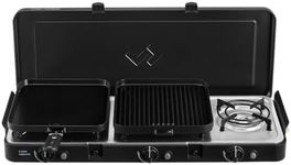 Cadac Portable Stove 3 Cook Turbo FFD QR - Gas Powered with Butane, Propane - 3 Burner, Innovative, Includes Storage Bag