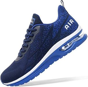 Autper Mens Air Athletic Running Tennis Shoes Lightweight Sport Gym Jogging Walking Sneakers US 6.5-US12.5, Navy, 10