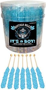 Buffalo Bills Rock Candy Sticks, It’s A Boy Light Blue Rock Candy, 36 Ct