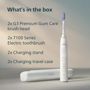 Philips Sonicare 7100 Electric Toothbrush 2-Pack – Rechargeable